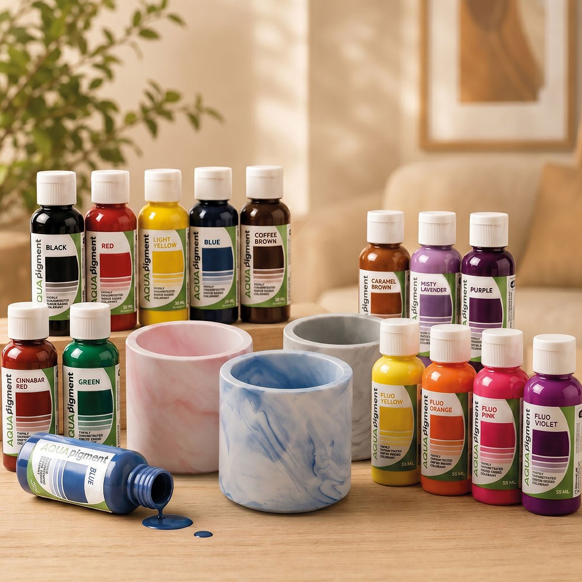 Aqua Pigment – Pigmentos concentrados para Aqua Resin - Aqua Resin