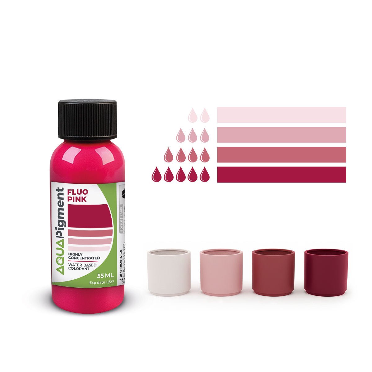 Aqua Pigment – Set Fluo 6 colores para Aqua Resin y yeso - Aqua Resin