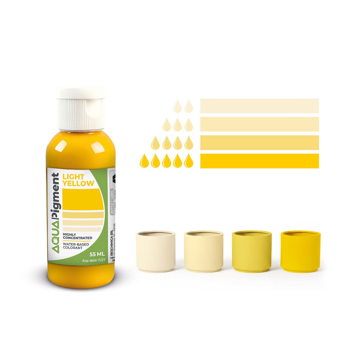 Aqua Pigment – Set primarios 4 colores para Aqua Resin y yeso - Aqua Resin