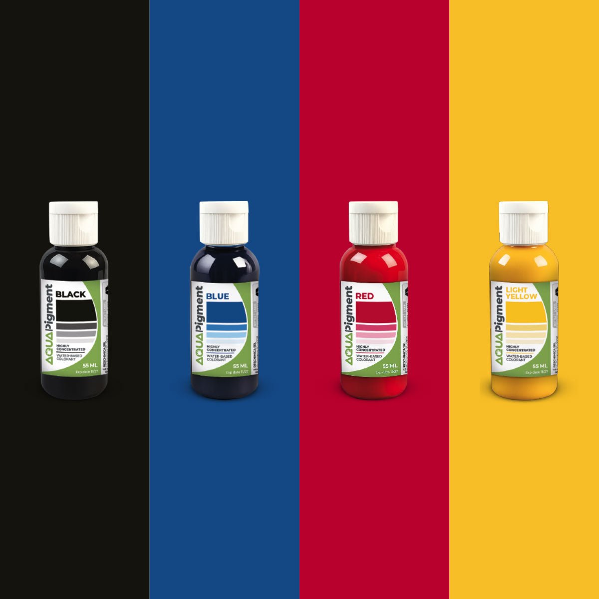 Aqua Pigment – Set primarios 4 colores para Aqua Resin y yeso - Aqua Resin