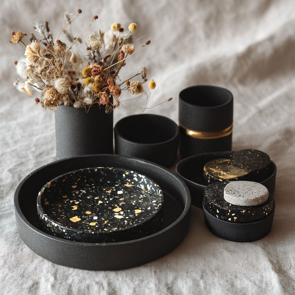 Aqua Resin Black – Yeso alfa pigmentado en negro intenso, natural y no tóxico - Aqua Resin