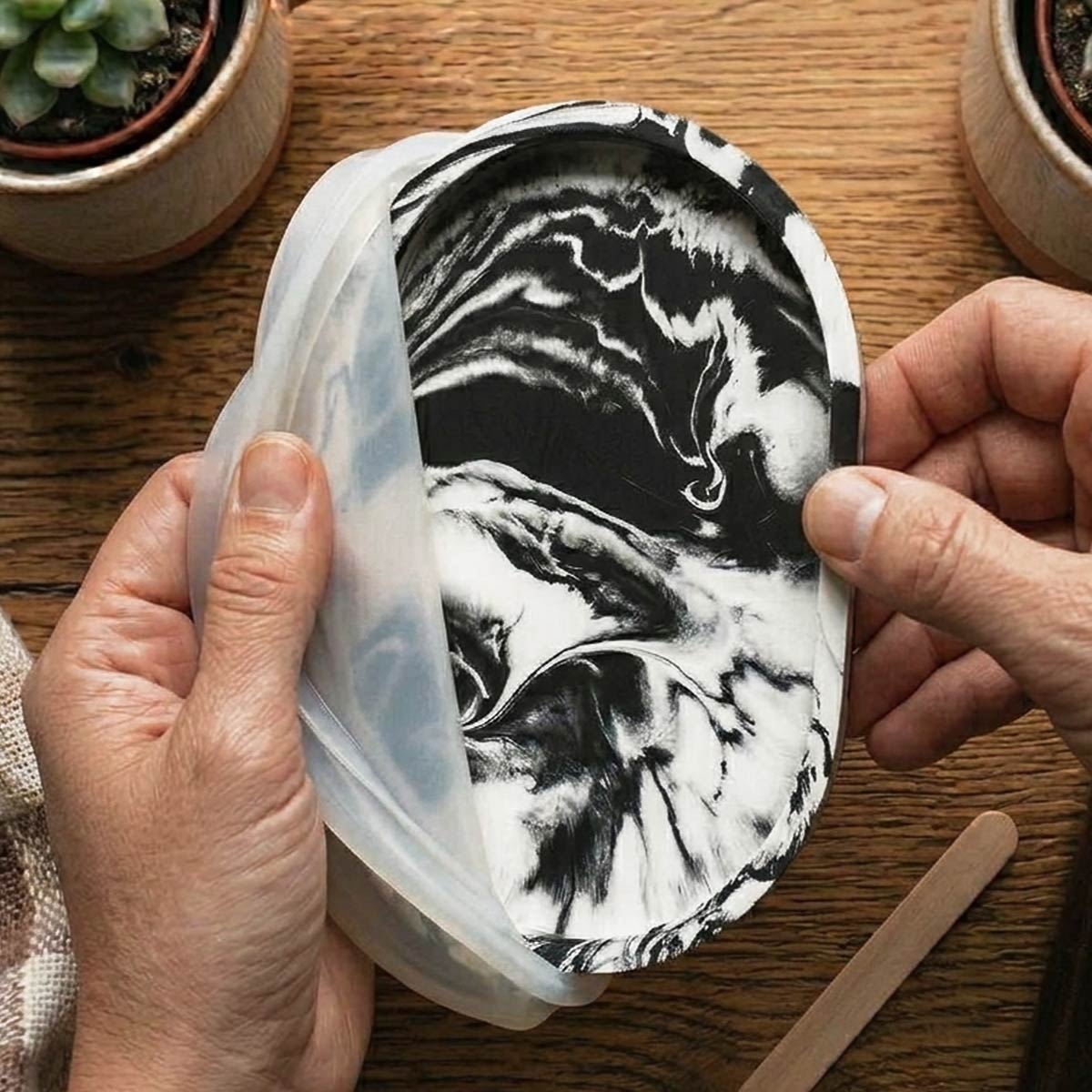Aqua Resin Kit efecto mármol – Black & White Edition - Aqua Resin