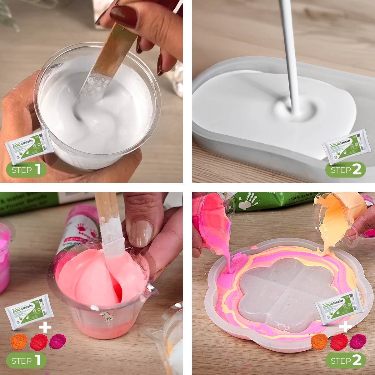Aqua Resin – Yeso alfa blanco para manualidades, natural y no tóxico - Aqua Resin