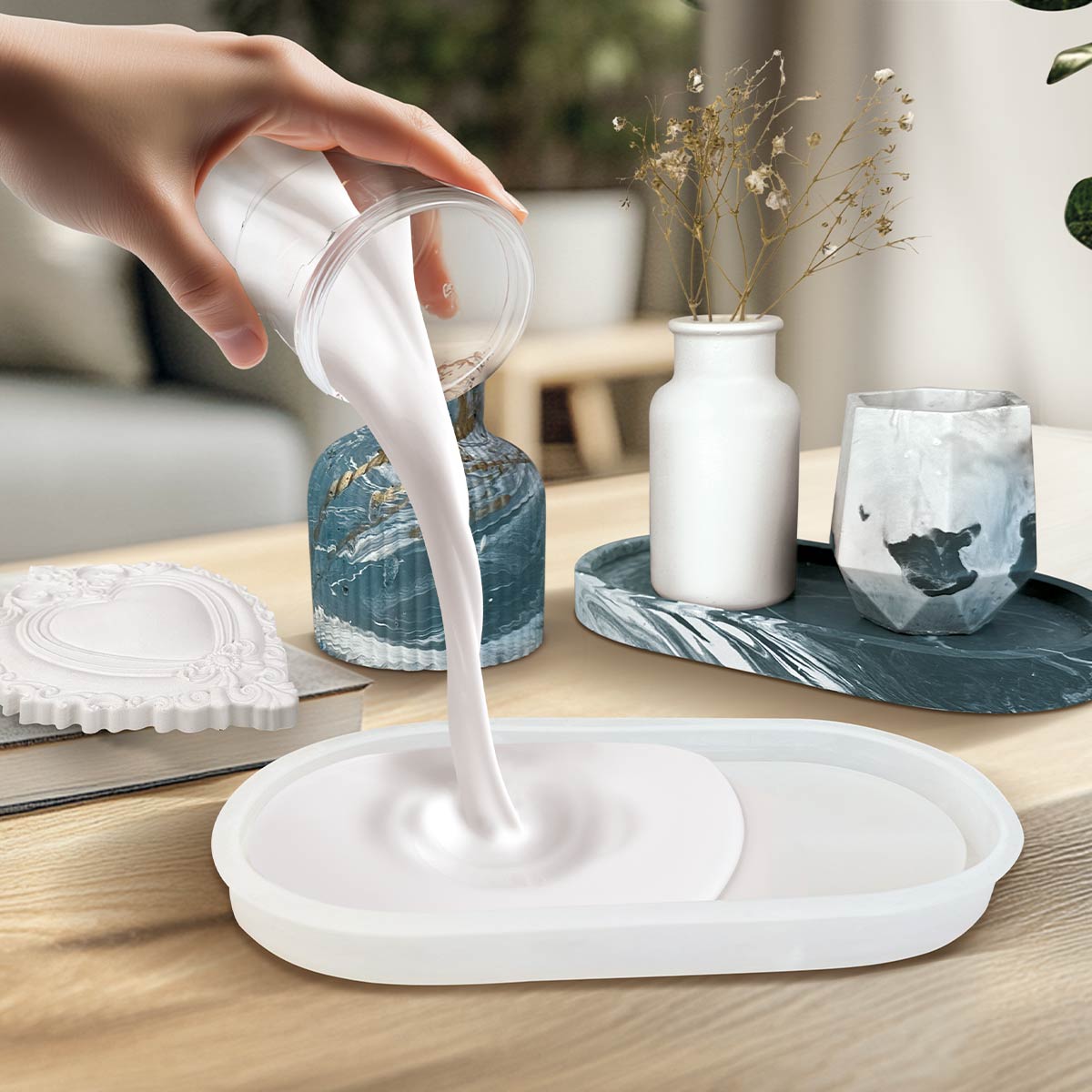 Aqua Resin – Yeso alfa blanco para manualidades, natural y no tóxico - Aqua Resin