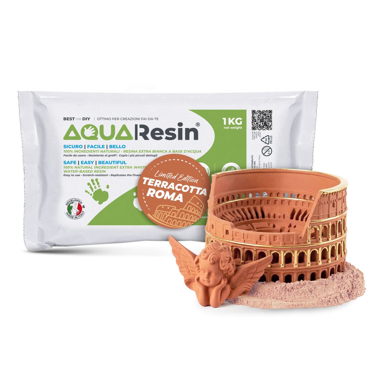 Aqua Resin Terracotta Roma – Yeso premium color terracota, natural y seguro - Aqua Resin