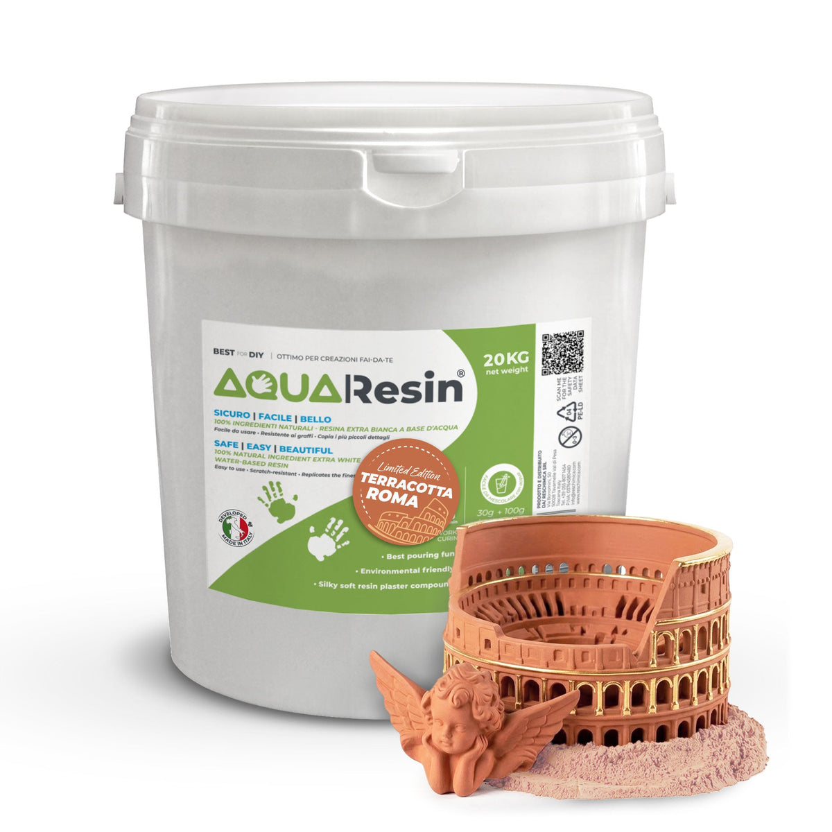 Aqua Resin Terracotta Roma – Yeso premium color terracota, natural y seguro - Aqua Resin