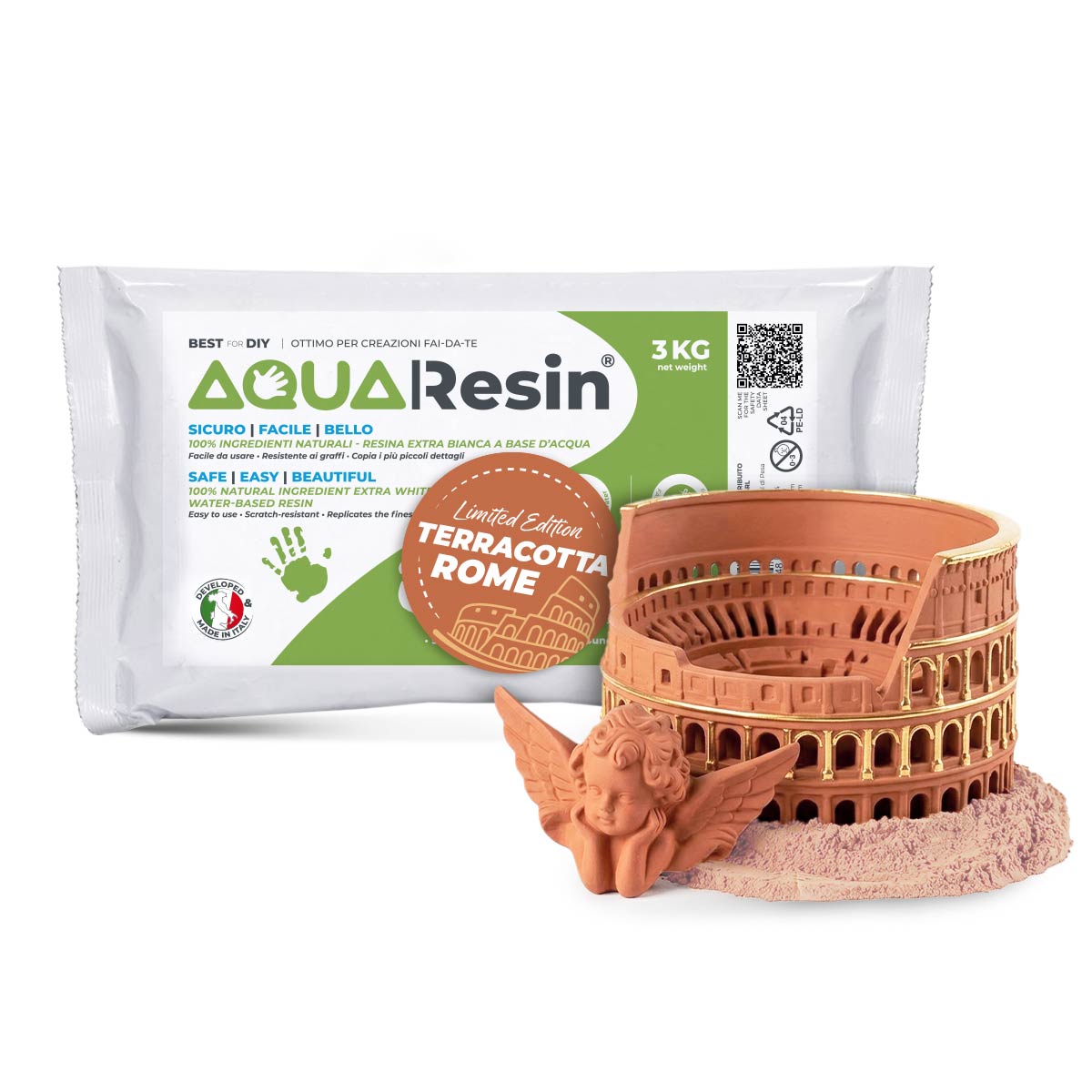 Aqua Resin Terracotta Roma – Yeso premium color terracota, natural y seguro - Aqua Resin