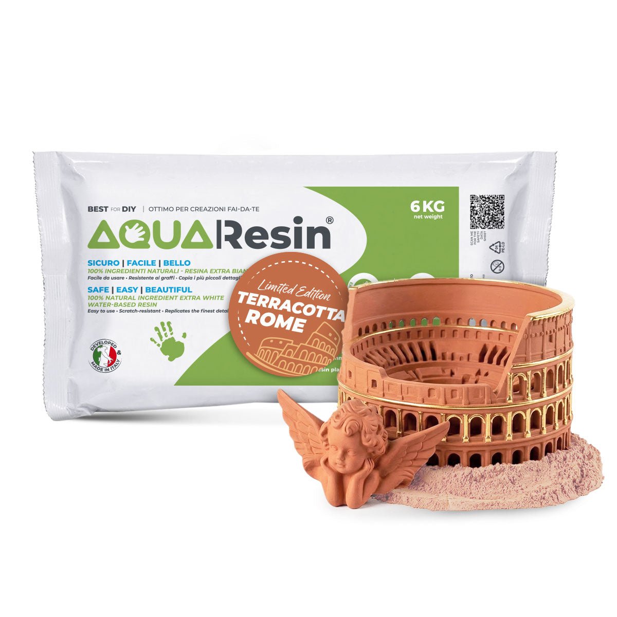 Aqua Resin Terracotta Roma – Yeso premium color terracota, natural y seguro - Aqua Resin