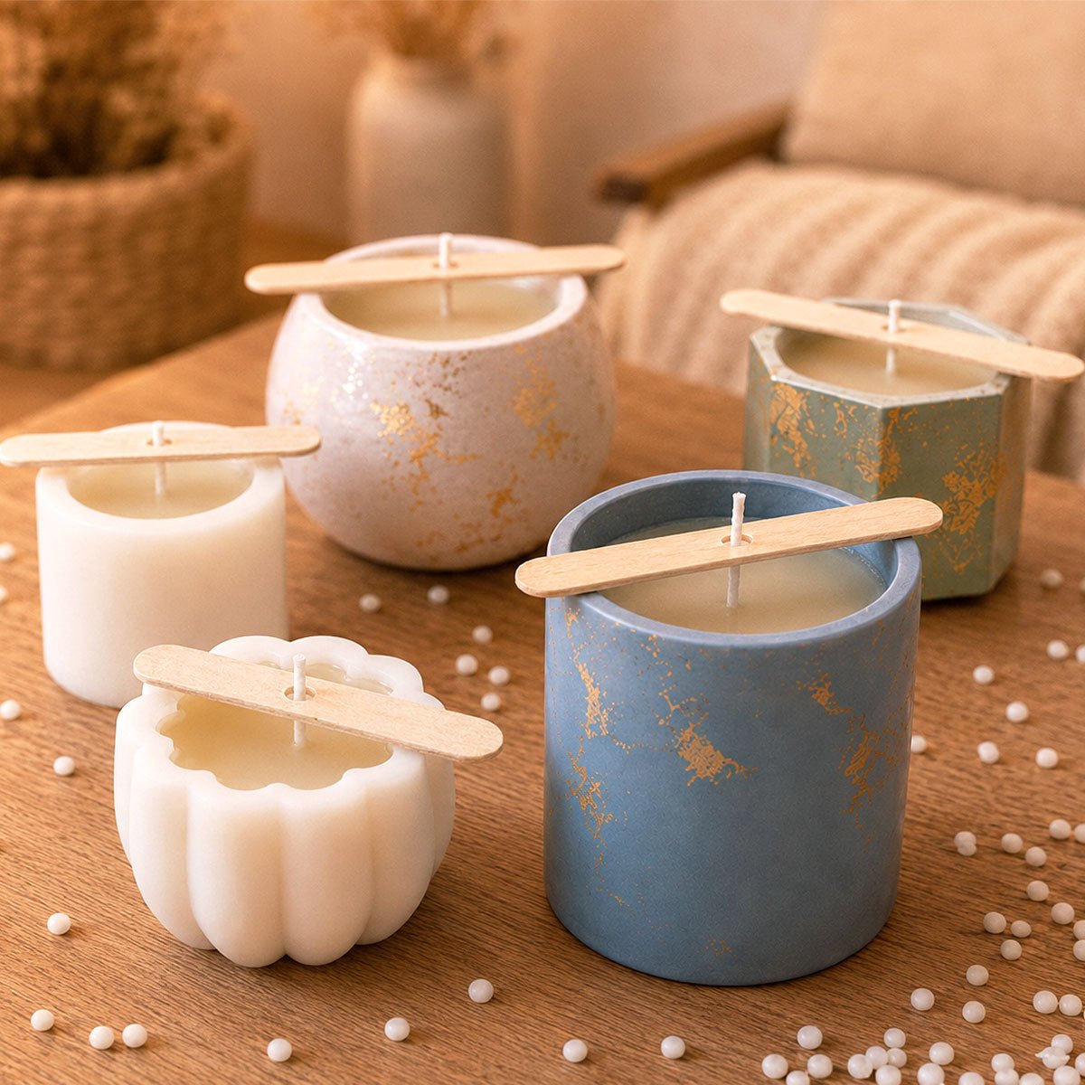 AQUA WAX – Cera para velas caseras perfumadas y decorativas - Aqua Resin