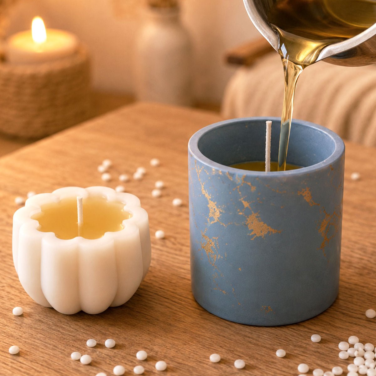 AQUA WAX – Cera para velas caseras perfumadas y decorativas - Aqua Resin