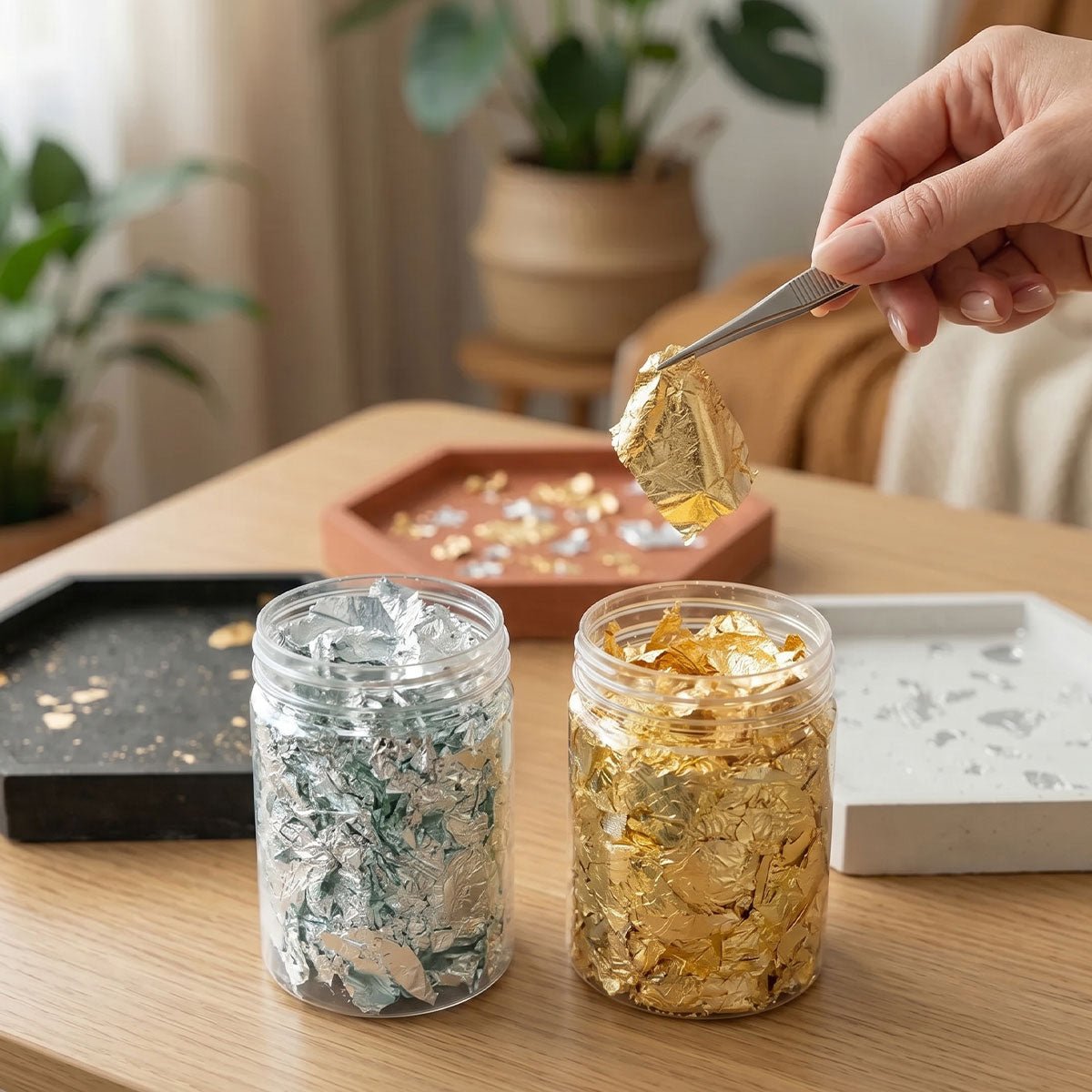 Pan de oro y pan de plata – Decoraciones para yeso Aqua Resin - Aqua Resin