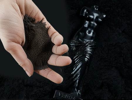 Yeso alfa negro Aqua Resin Black seguro para la piel