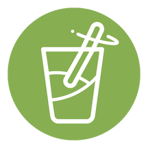 Icono se mezcla con agua