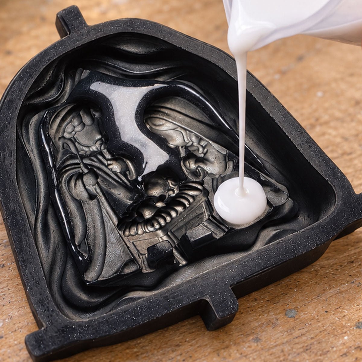 Kit Belén Moderno – Nacimiento 3D blanco y oro en Aqua Resin - Aqua Resin