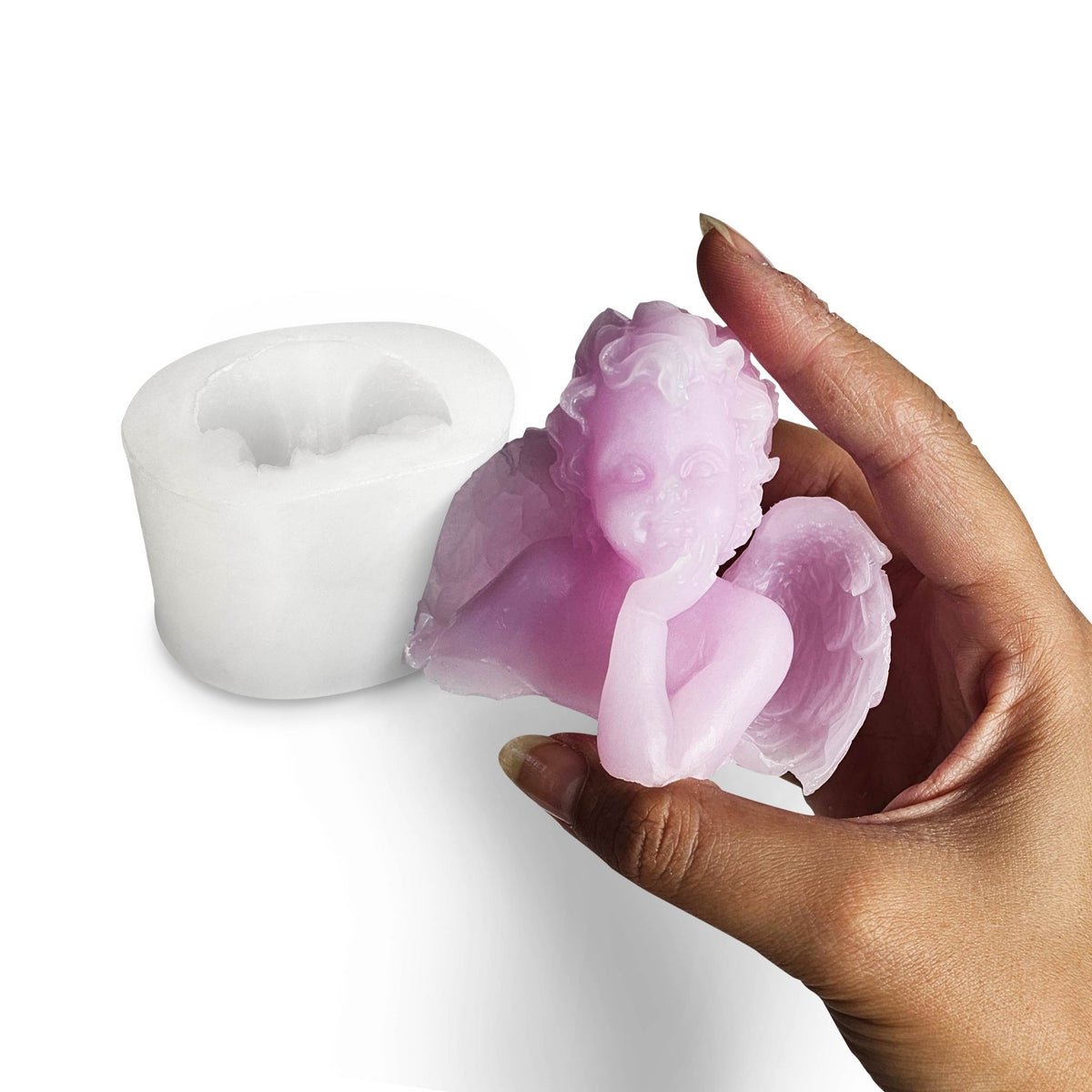 Molde de silicona Angelito 3D – Detalles para bautizo y comunión - Aqua Resin