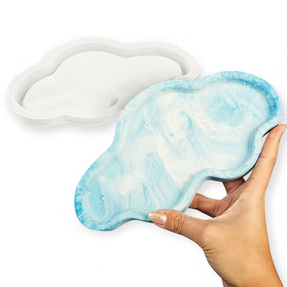 Molde Irregular – Bandeja asimétrica moderna - Aqua Resin
