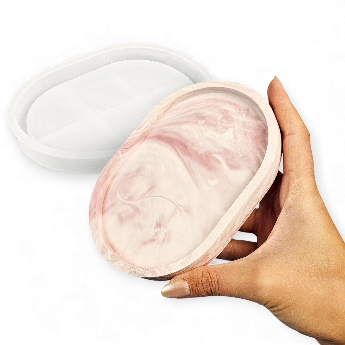 Molde Óvalo Chic – Bandeja baja mediana - Aqua Resin