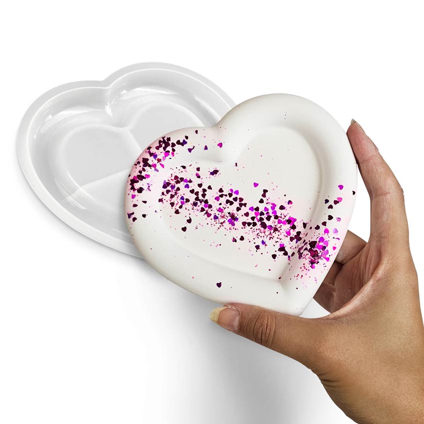 Molde vaciabolsillos corazón - Aqua Resin