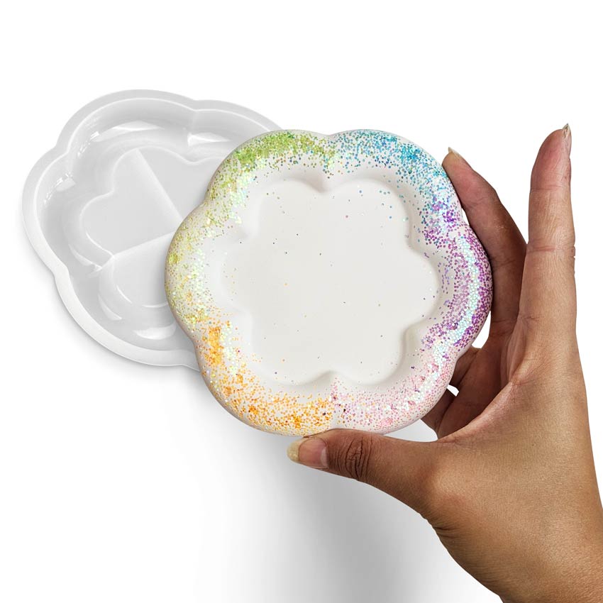 Molde vaciabolsillos flor - Aqua Resin