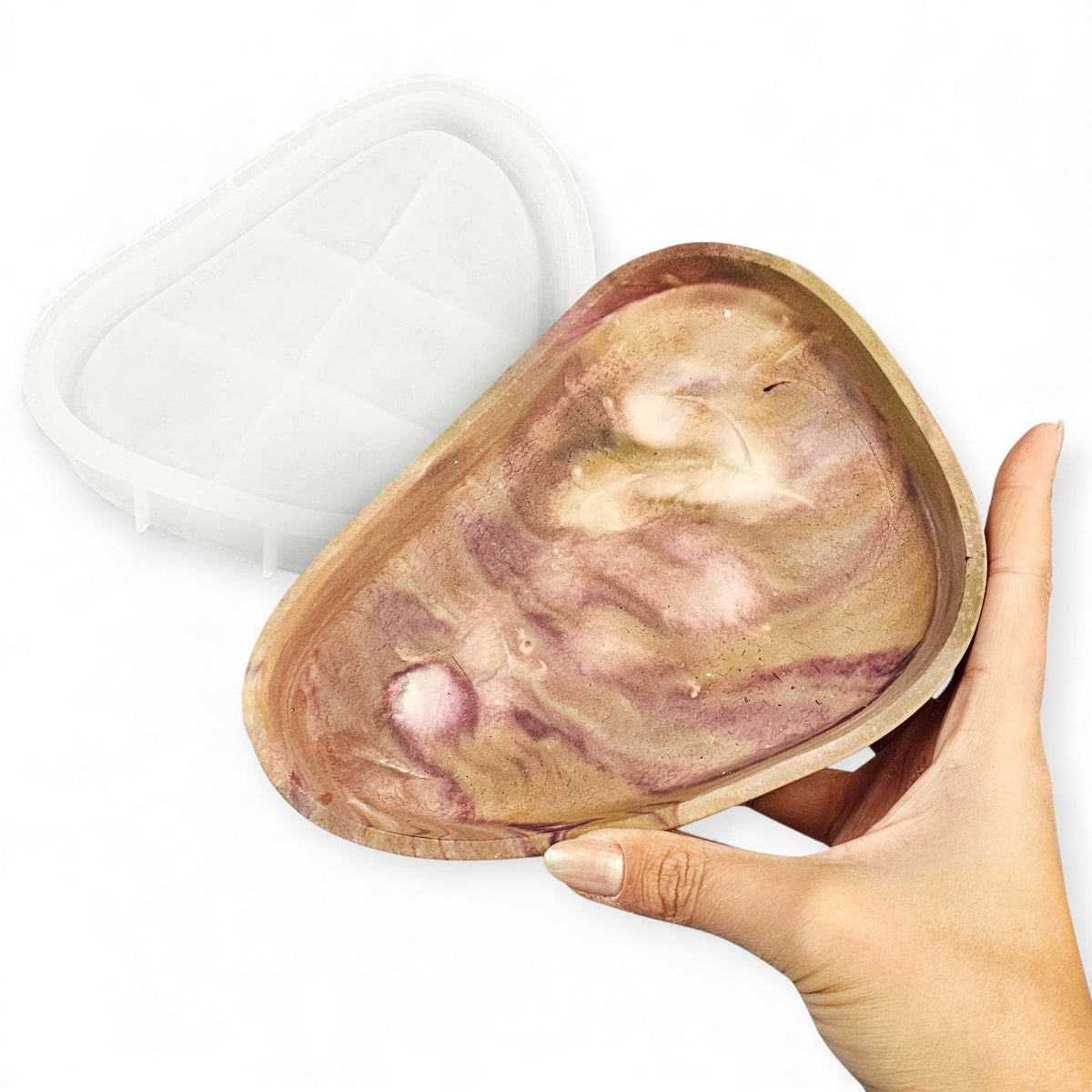 Molde Triángulo – Bandeja geométrica grande - Aqua Resin